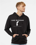 Lake Michigan - Franklin Modern Hoodie, Black