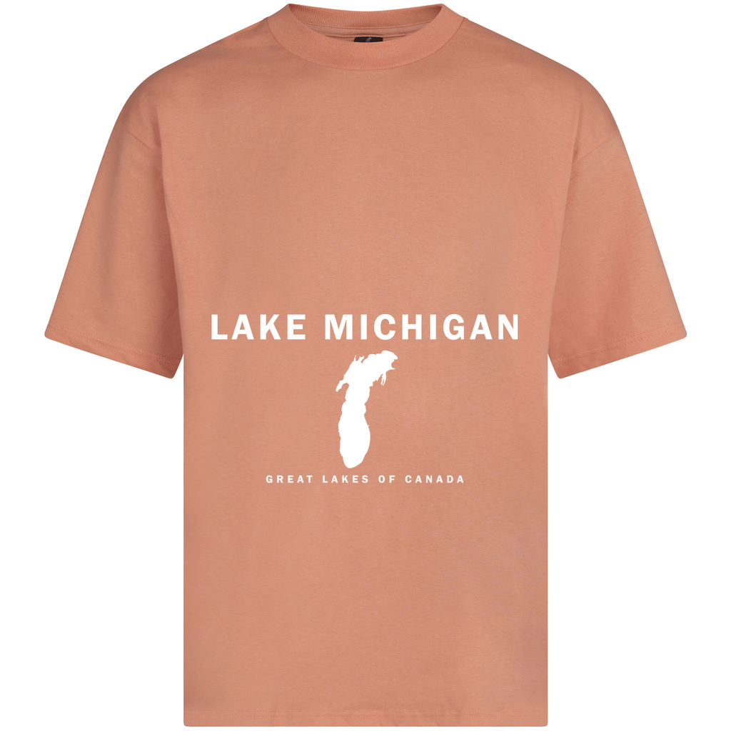 Lake Michigan - Franklin Modern T-Shirt, Citrus