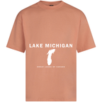 Lake Michigan - Franklin Modern T-Shirt, Citrus
