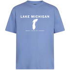Lake Michigan - Franklin Modern T-Shirt, Digital Violet