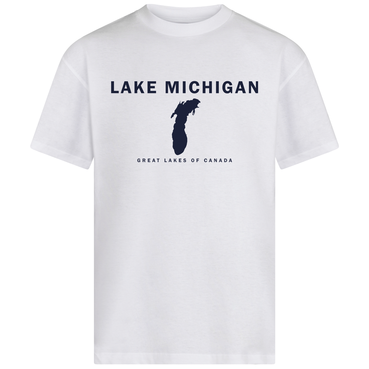 Lake Michigan - Franklin Modern T-Shirt, White