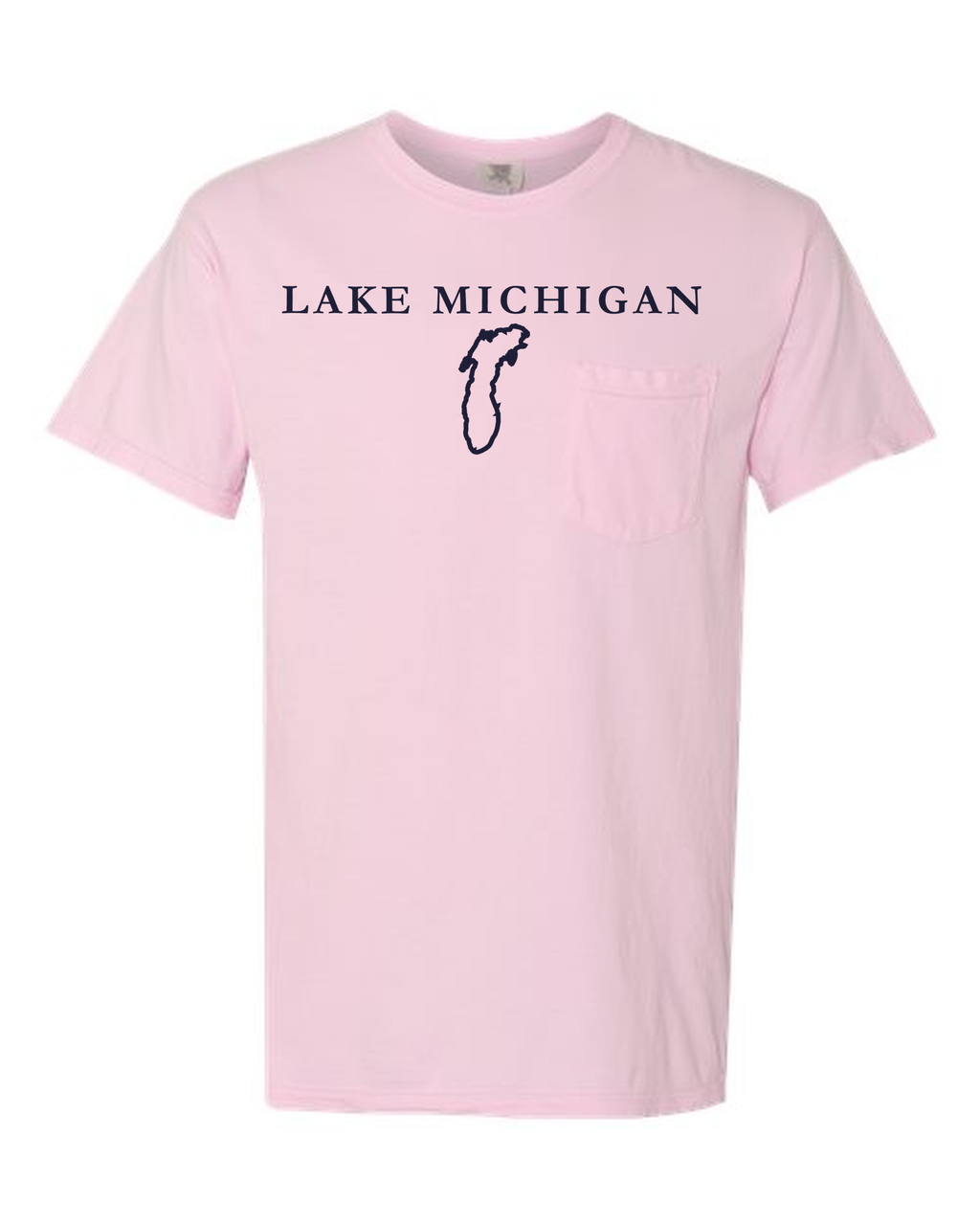 Lake Michigan - Garamond Fashion T-Shirt, Blossom