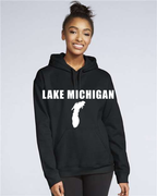 Lake Michigan - Impact Statement Hoodie, Black
