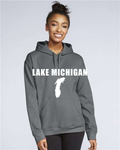 Lake Michigan - Impact Statement Hoodie, Charcoal