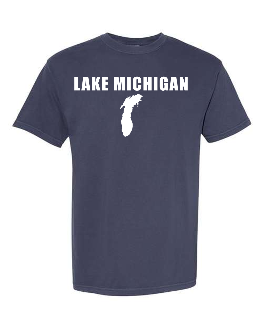 Lake Michigan - Impact Statement T-Shirt, Navy
