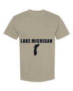 Lake Michigan - Impact Statement T-Shirt, Sandstone