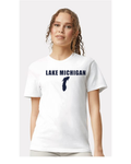 Lake Michigan - Impact Statement T-Shirt, White
