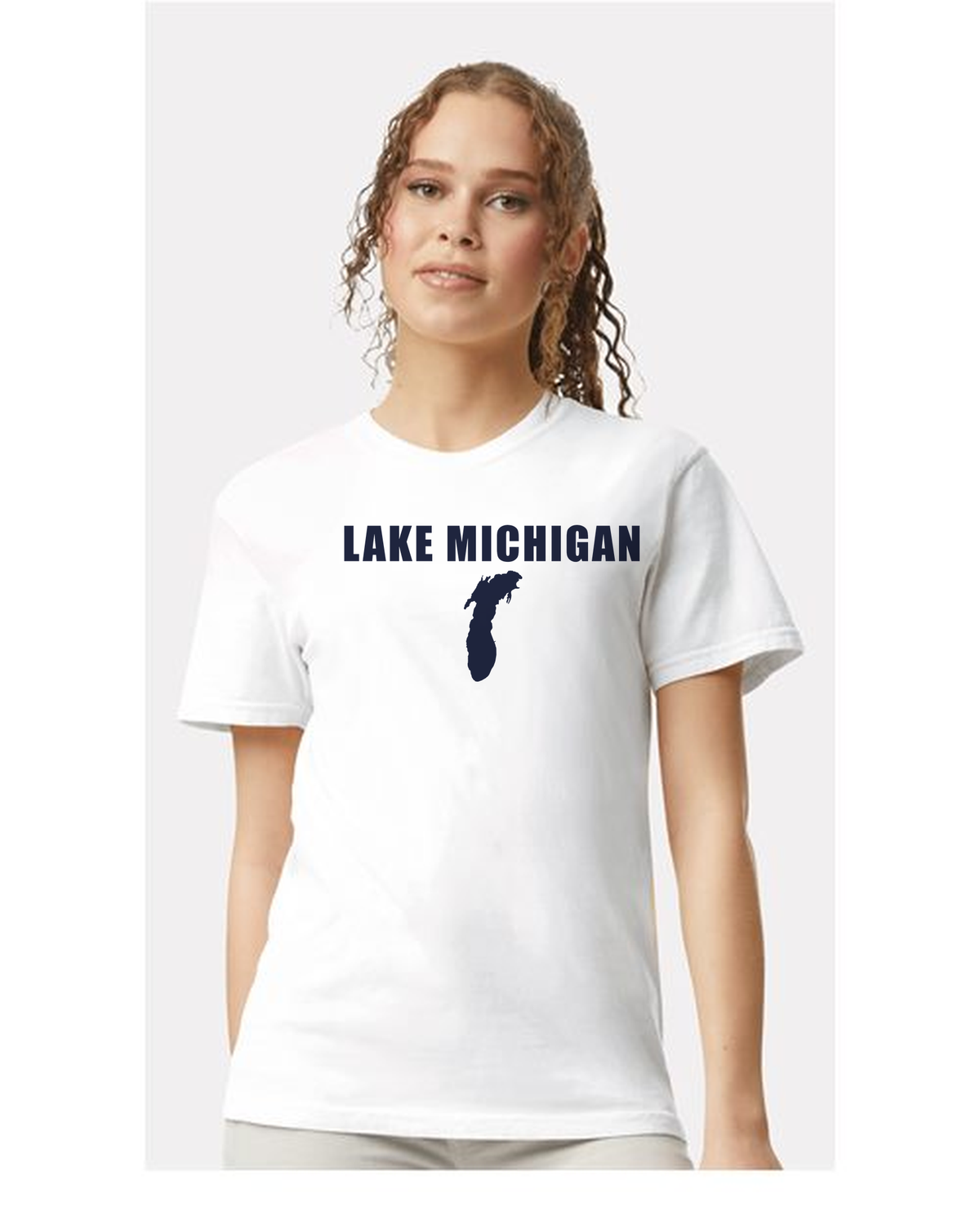 Lake Michigan - Impact Statement T-Shirt, White
