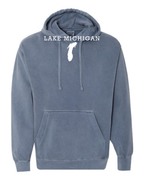 Lake Michigan - Rockwell Broad Hoodie, Blue Jean