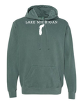 Lake Michigan - Rockwell Broad Hoodie, Blue Spruce