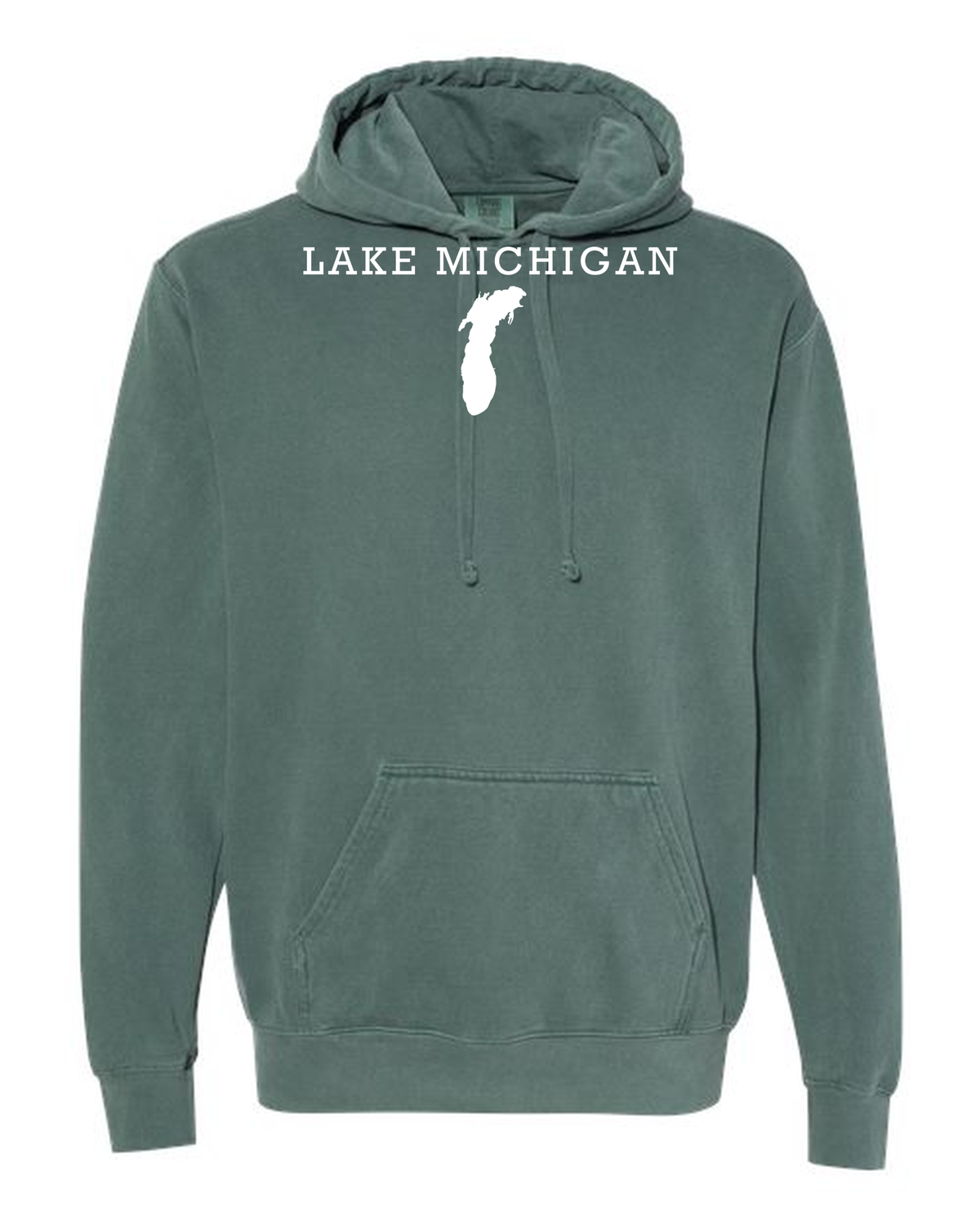 Lake Michigan - Rockwell Broad Hoodie, Blue Spruce