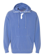 Lake Michigan - Rockwell Broad Hoodie, Flo Blue