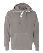 Lake Michigan - Rockwell Broad Hoodie, Grey