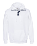Lake Michigan - Rockwell Broad Hoodie, White