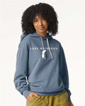 Lake Michigan - Serif Classic Hoodie, Blue Jean