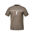 Lake Michigan - Serif Classic T-Shirt, Mushroom