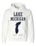 Lake Michigan - Slab Heritage Hoodie, White