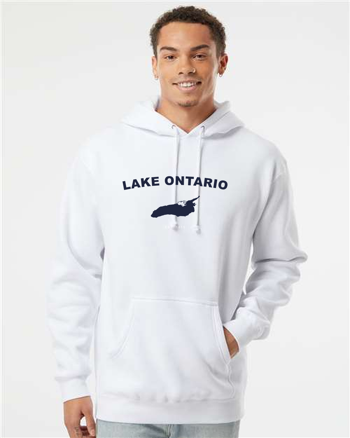 Lake Ontario - Arc Classic Hoodie, White