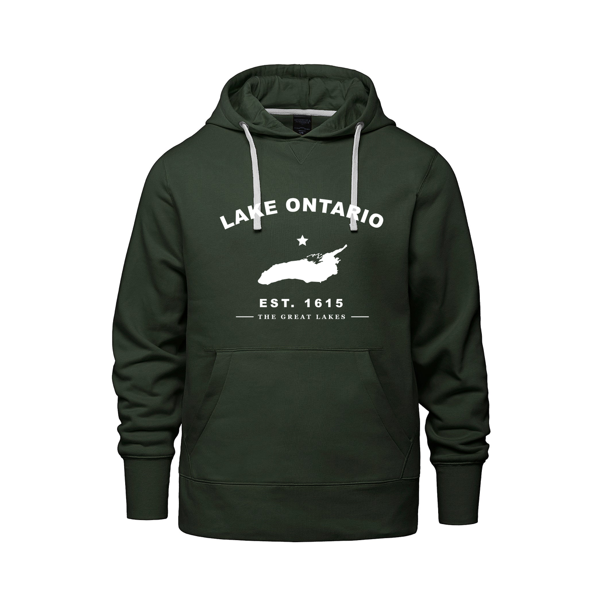 Lake Ontario Collegiate Hoodie, Forest Green