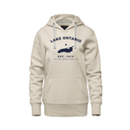Lake Ontario - Collegiate Ladies Hoodie, Ivory