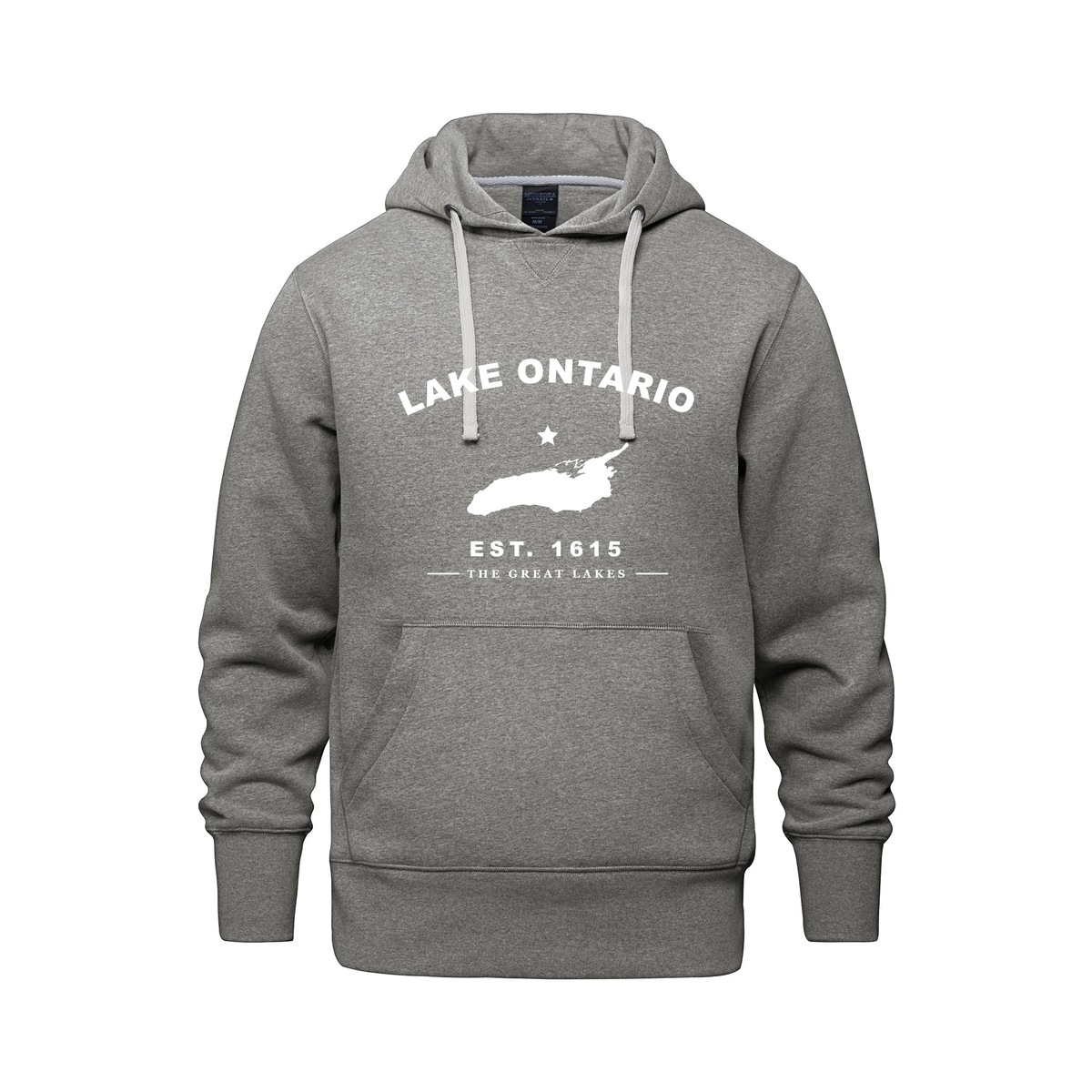 Lake Ontario Collegiate Hoodie, Mid Grey