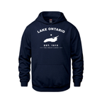 Lake Ontario - Collegiate Youth Hoodie, Navy