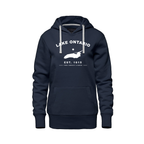 Lake Ontario - Collegiate Ladies Hoodie, Navy
