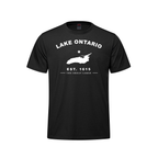 Lake Ontario - Collegiate Youth Tee, Black