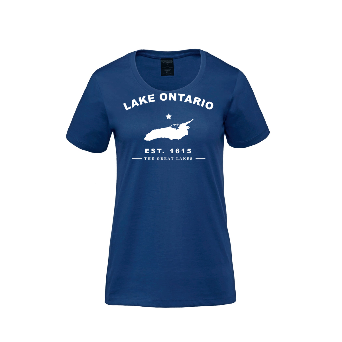 Lake Ontario - Collegiate Ladies Tee, Blue
