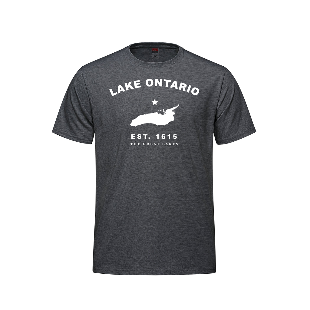 Lake Ontario - Collegiate Youth Tee, Charcoal