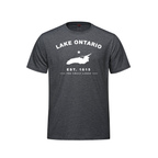 Lake Ontario - Collegiate Youth Tee, Charcoal