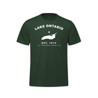 Lake Ontario - Collegiate Youth Tee, Forest Green