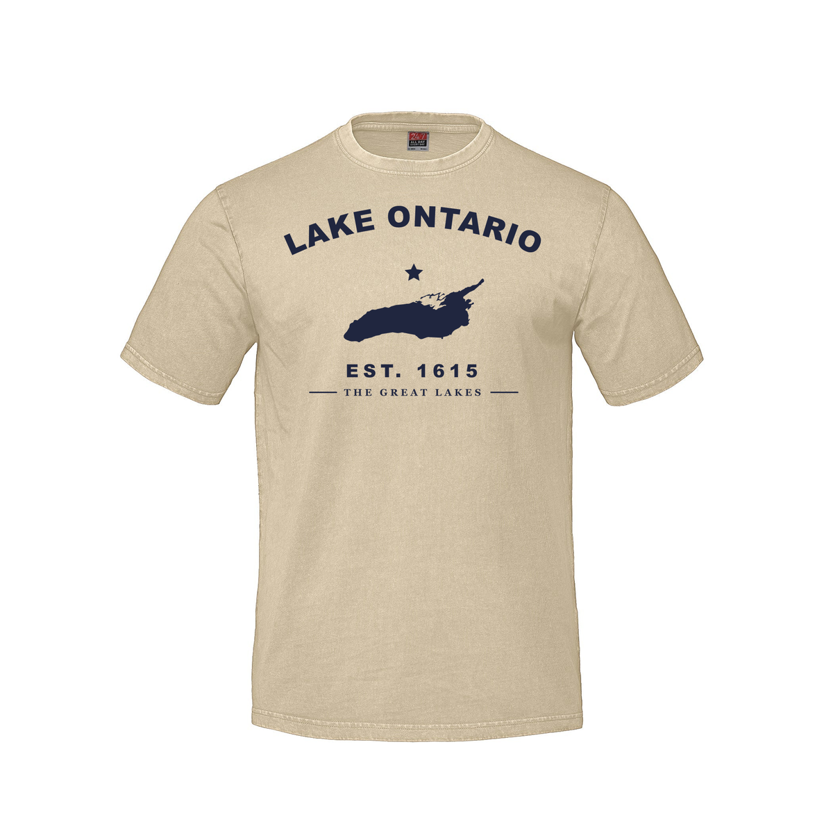 Lake Ontario - Collegiate Adult Tee, Ivory