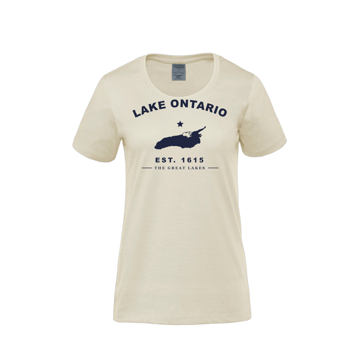 Lake Ontario - Collegiate Ladies Tee, Ivory
