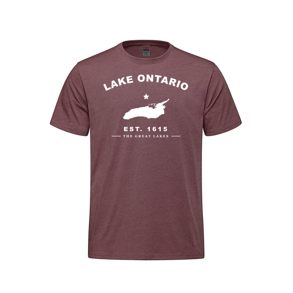 Lake Ontario - Collegiate Youth Tee, Maroon Heather