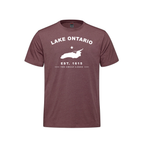 Lake Ontario - Collegiate Youth Tee, Maroon Heather