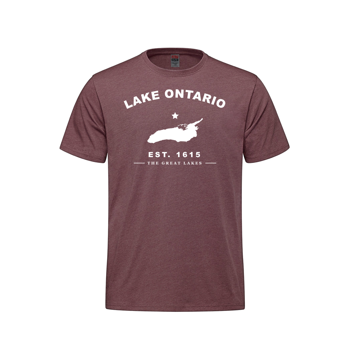 Lake Ontario - Collegiate Youth Tee, Maroon Heather