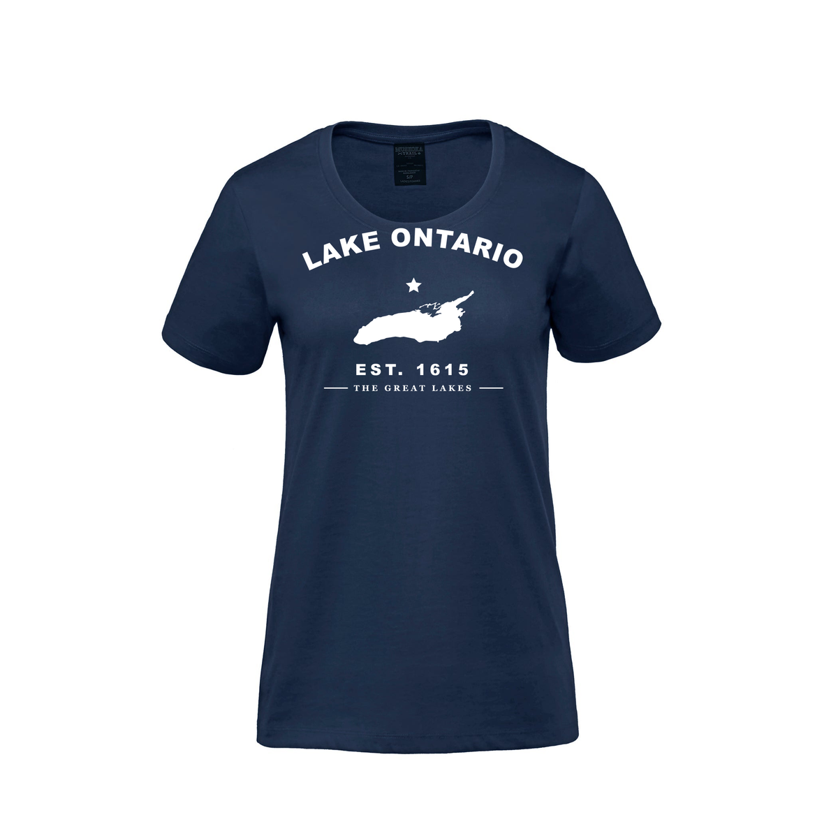 Lake Ontario - Collegiate Ladies Tee, Navy
