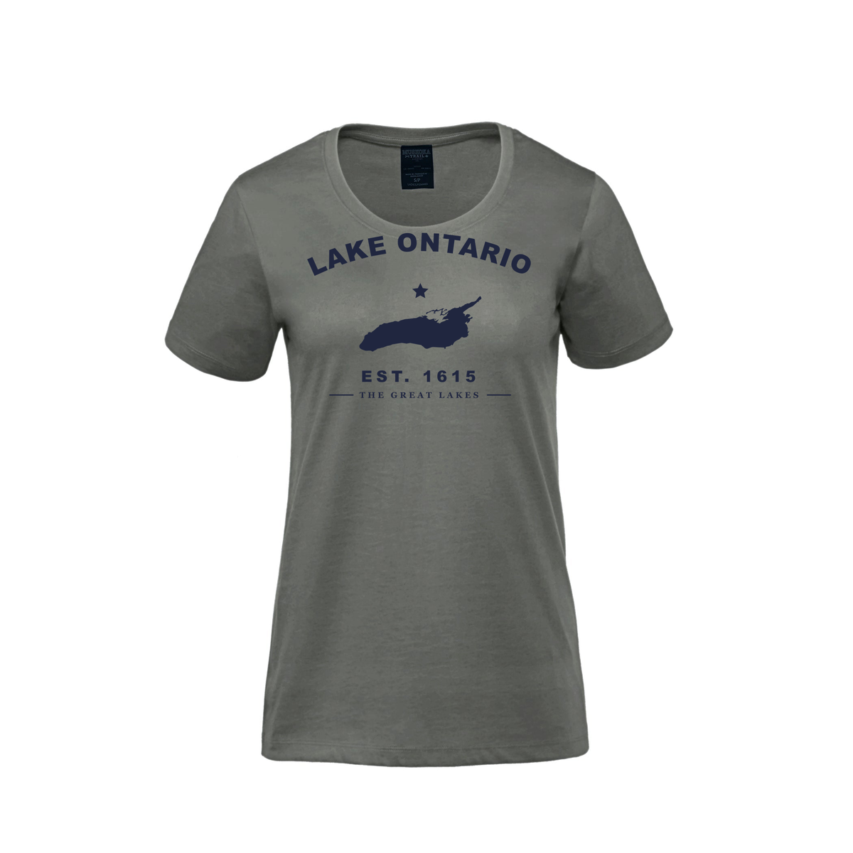Lake Ontario - Collegiate Ladies Tee, Sage Green