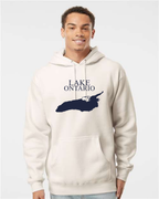 Lake Ontario - Condensed Tall Hoodie, Bone