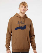 Lake Ontario - Condensed Tall Hoodie, Saddle