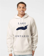 Lake Ontario - Copperplate Sandwich Hoodie, Bone