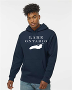 Lake Ontario - Engravers Label Hoodie, Navy