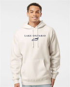 Lake Ontario - Garamond Fashion Hoodie, Bone