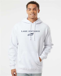 Lake Ontario - Garamond Fashion Hoodie, White