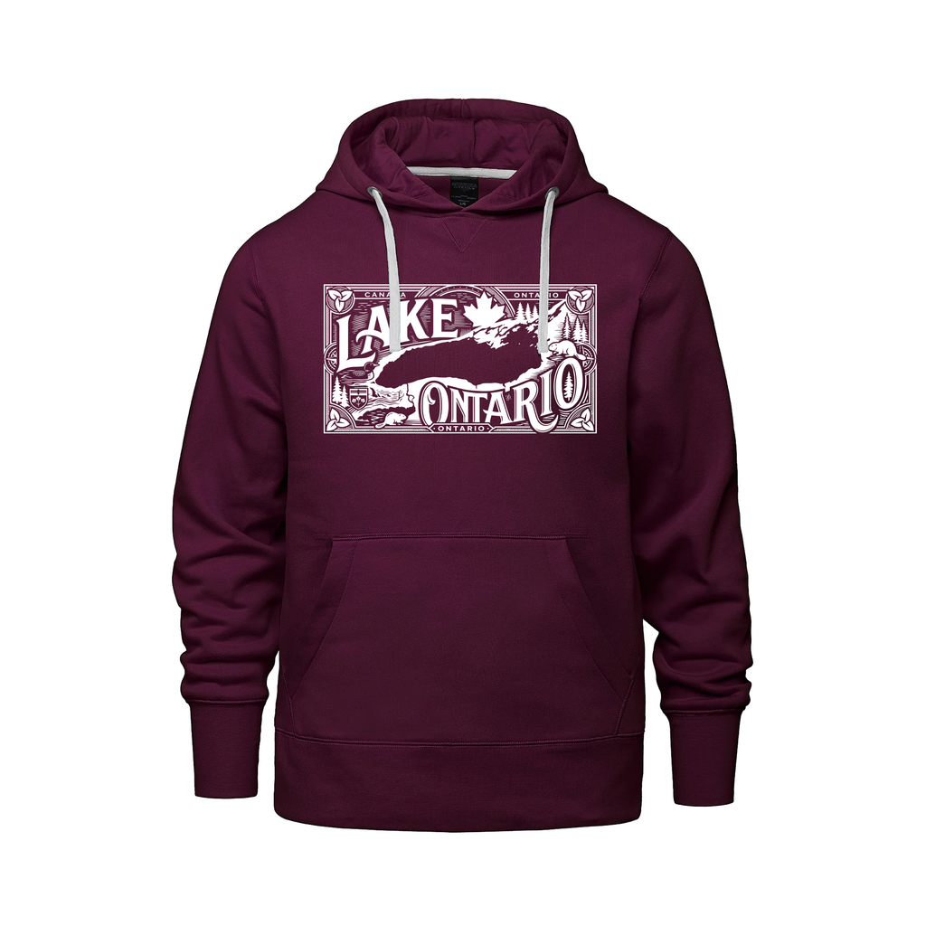 Lake Ontario Muskoka Trail Hoodie, Burgundy