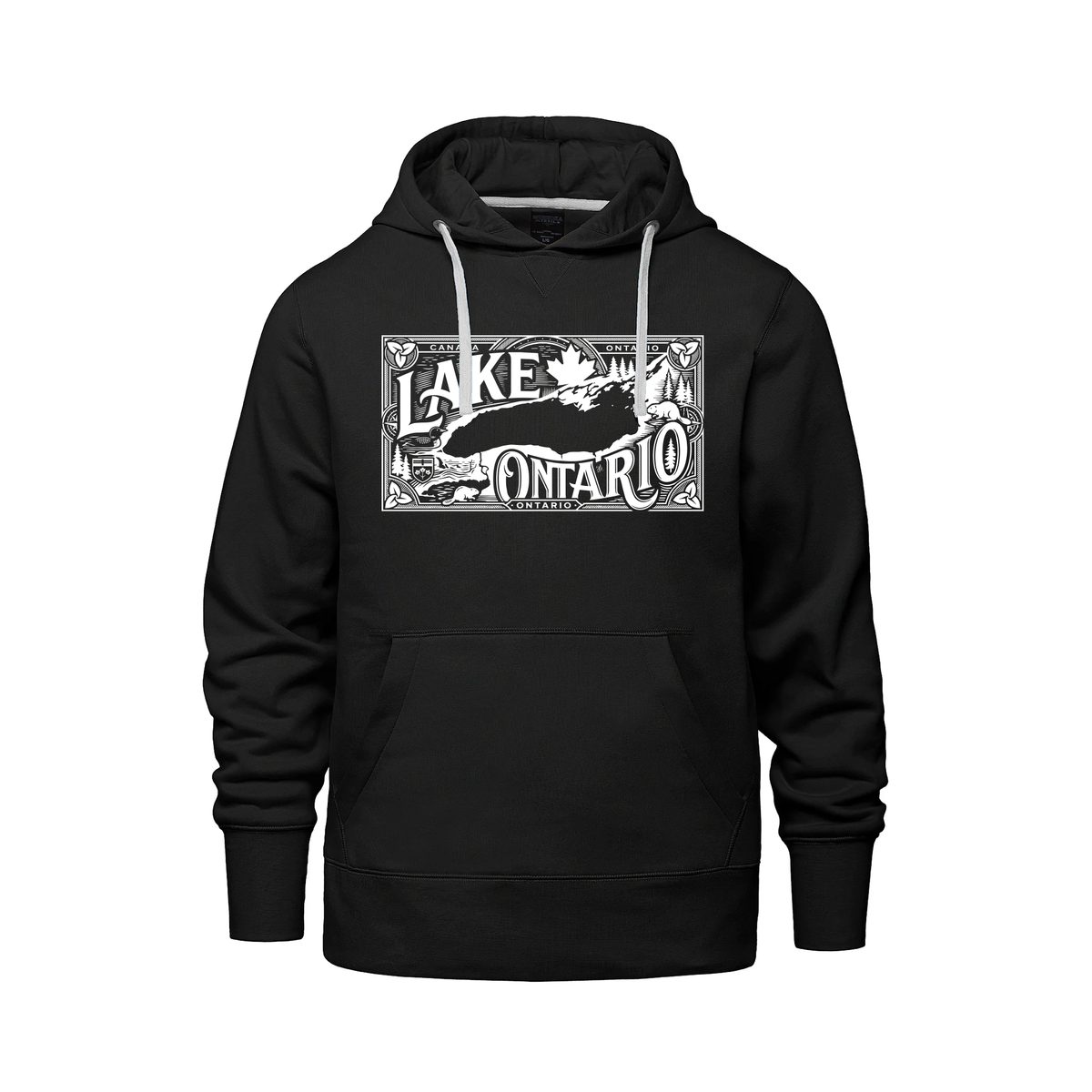 Lake Ontario Muskoka Trail Hoodie, Black