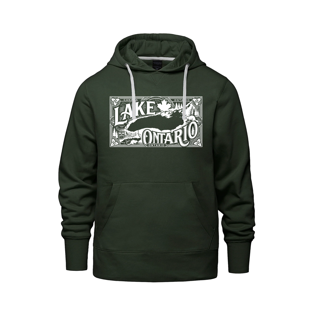 Lake Ontario Muskoka Trail Hoodie, Forest Green