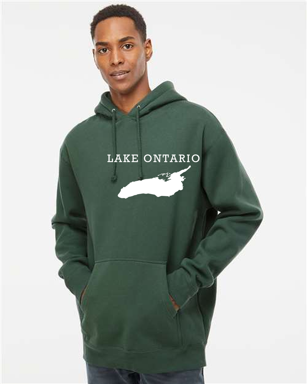 Lake Ontario - Rockwell Broad Hoodie, Alpine Green