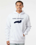 Lake Ontario - Rockwell Broad Hoodie, White